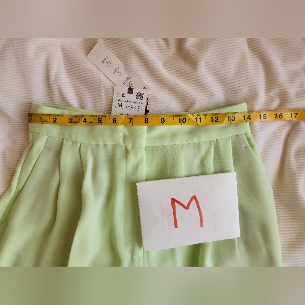 Zara trousers  Light Green BNWT. Trousers/PANTS ONLY - Picture 11 of 15
